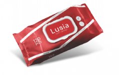 Влажные салфетки с фруктовым ароматом LUSIA 120шт