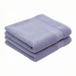 Банное полотенце махровое Модель-406, 140x70 см, фиолетовое